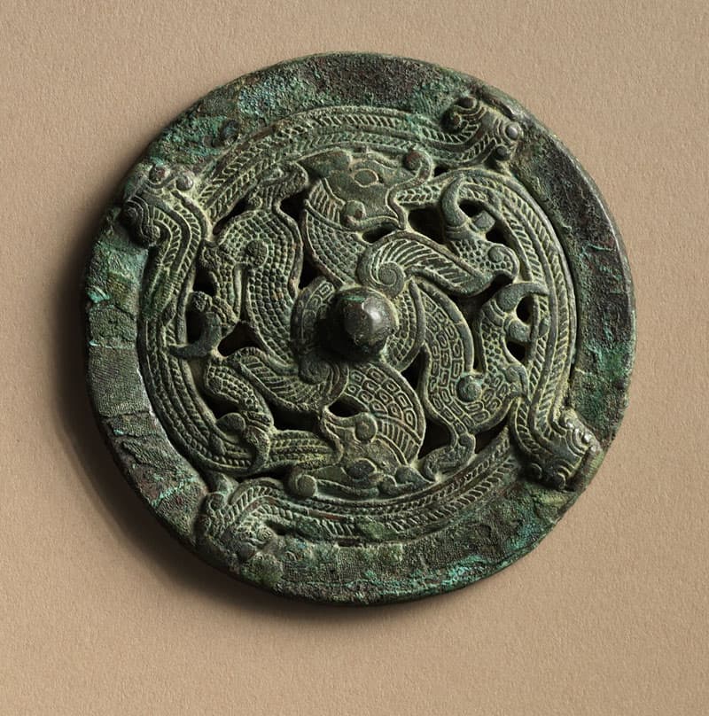 Ancient Chinese bronze mirror