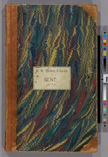 War Department Ciphers Sent Feby. 1 to July 21, 1862