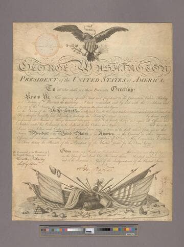 Commission of Thomas Humphrey Cushing as major in First Sub Legion, Philadelphia