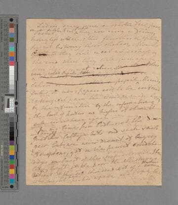 Hannah More. Letter to unknown