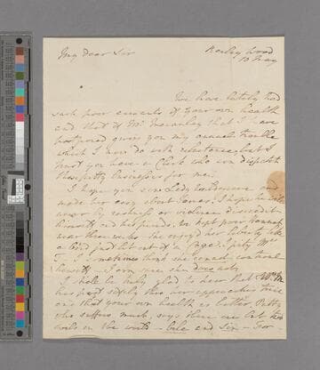 Hannah More. Letter to Zachary Macaulay