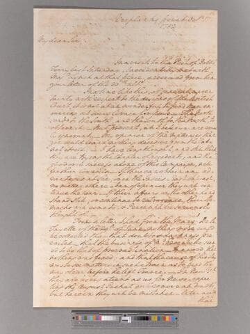 Letter from George Washington, Verplanck's Point, to James McHenry