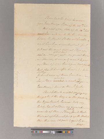 Letter from William Alexander, Lord Stirling, Albany, to George Washington