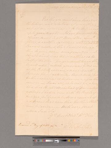 Letter from George Washington, camp at Cambridge, Massachusetts, to John Langdon