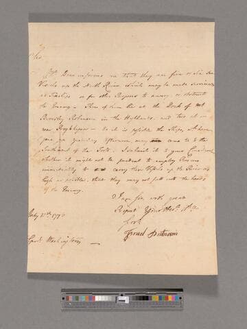 Letter from Israel Putnam to George Washington