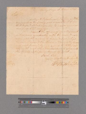 Letter from George Washington to unknown addressee