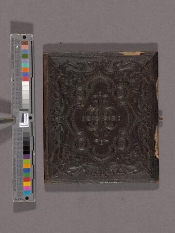 Unidentified young boy wearing vest and coat [Rix or Hamlin family?]