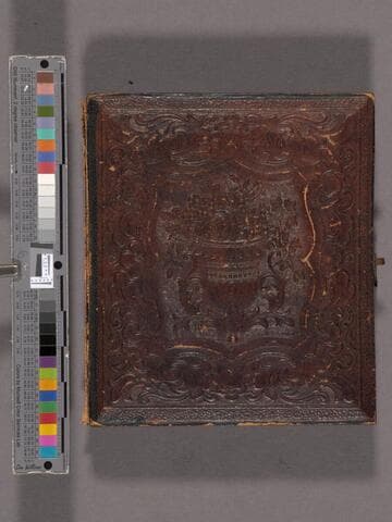 Unidentified man with stern gaze, wearing cravat [Rix or Hamlin family?]