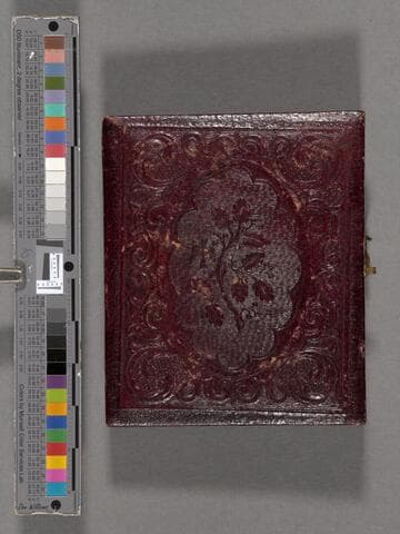 Portrait of a man with hand-colored cheeks [Prentice-Stoddard-Saunders families?]