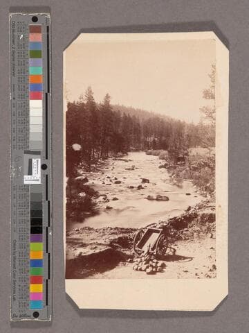 Truckee River below Truckee Station, looking west toward Donner Lake