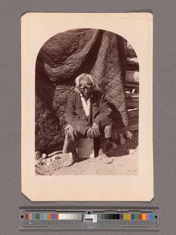 Cassiano Indian at San Antonio Mission, 136 years old