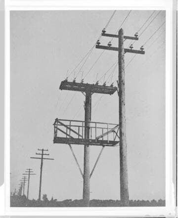 The pole switch on the Santa Ana River 33 KV line