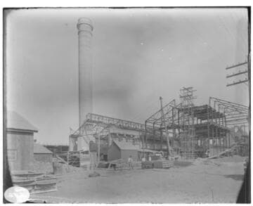 Los Angeles #3 Steam Plant while under construction