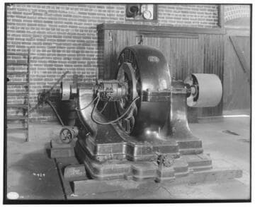 The old arc machine which was originally in the Westside Lighting Steam Plant