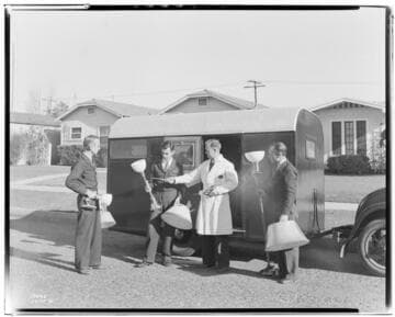 Repair Shop Trailer used for customer service appliance repairs in the filed