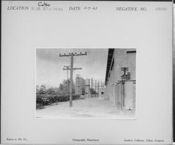 Colton Substation - Cooling water tower center