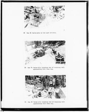 Big Creek, Huntington Lake Dams - Copy of 3 photos of refill on Dam #1