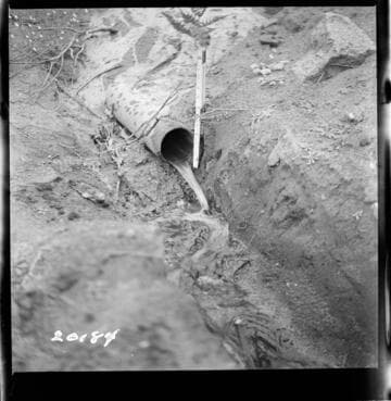 Big Creek, Huntington Lake Dams - Progress of backfills on Huntington Lake Dams by Stone & Webster Co