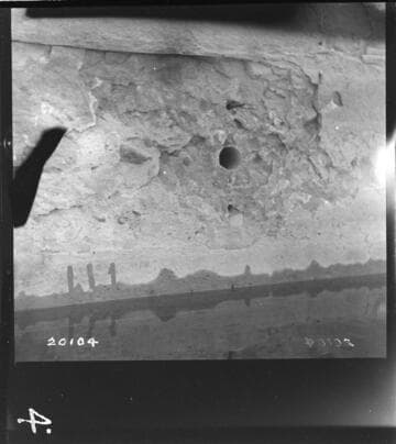 Upstream core drill hole Dam 1