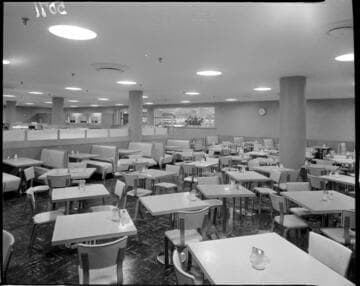 Dining area in cafeteria
