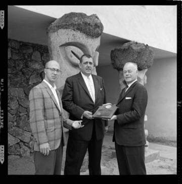 Medallion award presented to Gilbert Sellan