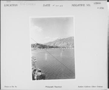 Big Creek, Florence Lake Dam - Florence Lake Dam