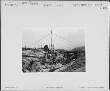 Big Creek, Florence Lake Dam - Construction of multiple-arch dam