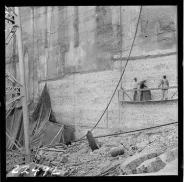 Big Creek, Huntington Lake Dams - Dam 1 Upstream face
