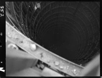Big Creek - Mammoth Pool - Looking down into surge shaft