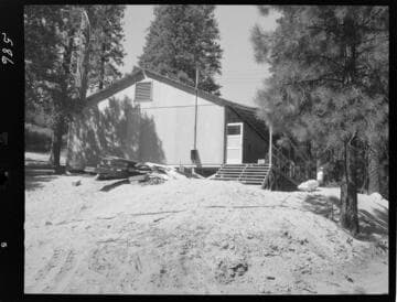 Big Creek - Mammoth Pool - School at completion, ready for occupancy