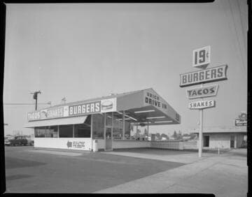 Urich Drive-in - Burgers 19 cents