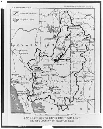 Colorado River - Map of Colorado River Drainage Basin