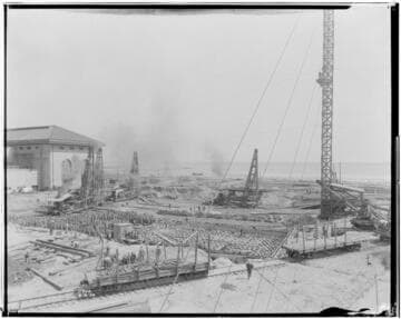 Long Beach Steam Station, Plant #2 - Looking Southeast from Tower "B"