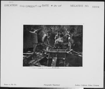 Big Creek #1 - Flowline for 4th Unit, Powerhouse #1