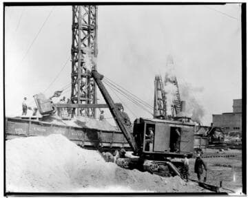 Long Beach Steam Station, Plant #2 - Steam Shovel close