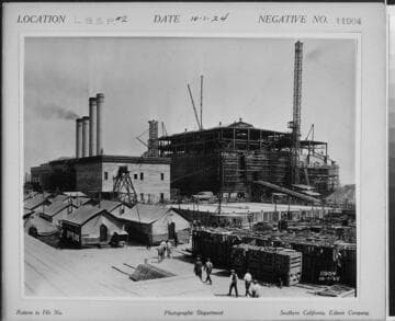 Long Beach Steam Station, Plant #2 - General view from Mess Hall