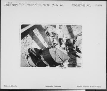 Big Creek #1 - Flowline for 4th Unit, Powerhouse #1