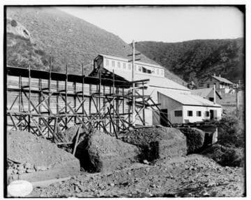 The construction of Mill Creek #3 Hydro Plant