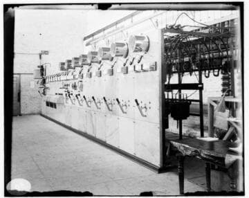 The control panel at Redlands Steam Plant
