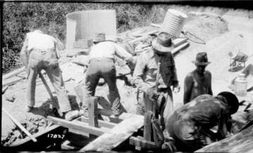 Tule River Powerhouse - Rebuilding Flume Line