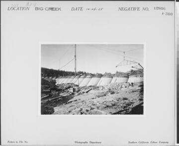 Big Creek, Florence Lake Dam