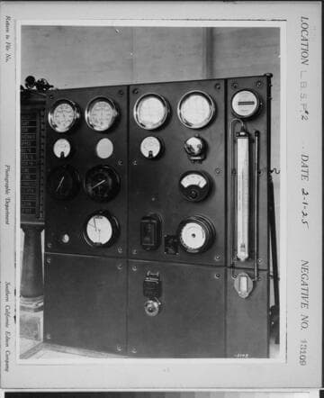 Long Beach Steam Station, Plant #2 - Gauge board