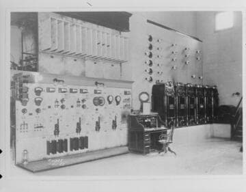 Santa Ana River #2 interior shot of switchboard