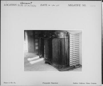 Claremont Substation - Interior