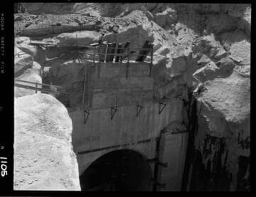 Big Creek - Mammoth Pool - Concrete on Diversion Tunnel heading