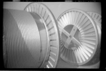 Laguna-Bell Transmission Line - Spools of conductor