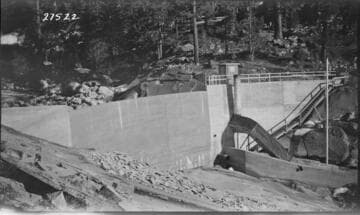 Big Creek, Florence Lake Dam - Florence Lake