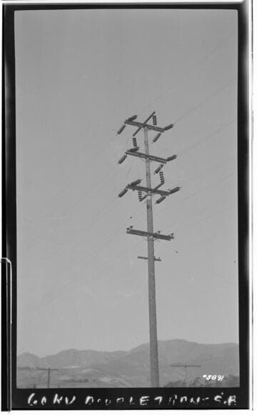 Power Producers - Not SCE - 60kV Double circuit transmission pole