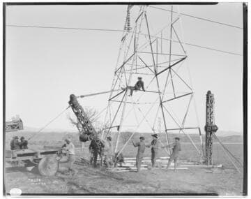Big Creek Transmission Line - Raising Towers for 220kV transmission