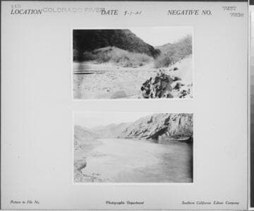 Colorado River - Rocks and sand near river
